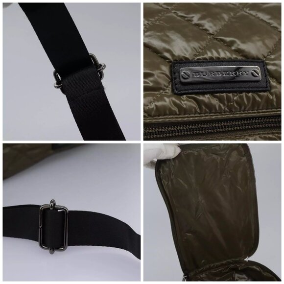 BURBERRY Shoulder Bag Nylon Khaki Auth ti2658 - Picture 15 of 16
